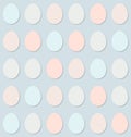 Pretty pastel easter eggs pattern