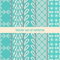 Pretty pastel vector seamless patterns