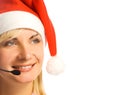 Pretty phone operator Royalty Free Stock Photo