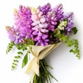 Pretty Pink And Purple Wisteria Bouquet For A Beautiful Gift Royalty Free Stock Photo