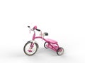 Pretty pink tricycle - studio shot