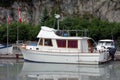 A pretty power yacht in canada