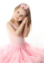 Pretty preschool ballerina Royalty Free Stock Photo