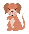 pretty puppy illustration