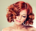 Pretty red-haired girl Royalty Free Stock Photo