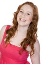 Pretty Red Headed Teenager Smiling Royalty Free Stock Photo