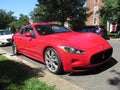 Pretty Red Maserati Sports Car Royalty Free Stock Photo