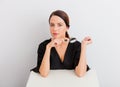 Portrait of woman in lagom style Royalty Free Stock Photo