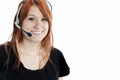 Pretty Redhead Receptionist Royalty Free Stock Photo