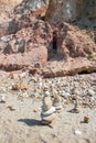 Pretty rock sculpture on Milos beach