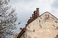 Pretty roof landscape Lviv rooftop