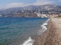 Pretty Salobrena Beach in Spain Royalty Free Stock Photo