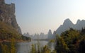 A pretty scene along the Li River between Guilin and Yangshuo in Guangxi Province, China