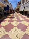 Pretty Sidewalk Rioverde Mexico Royalty Free Stock Photo