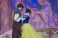 Pretty Snow White dancing with Prince