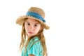 Pretty solemn little 6 year old girl Royalty Free Stock Photo