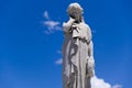 Young Woman Statue with Hand on Cheek Royalty Free Stock Photo