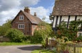 Pretty timber-framed English cottages Royalty Free Stock Photo