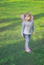 Pretty toddler girl with butterfly wings Royalty Free Stock Photo