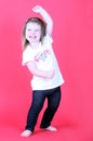 Pretty Toddler Girl Dancing