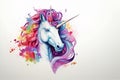 pretty unicorn, cartoon design illustrated by Generative AI