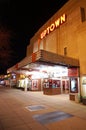 Pretty Uptown Movie Theatre at Night