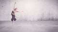 Pretty urban dancer with empty background Royalty Free Stock Photo