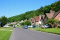 Pretty village street, Milton Abbas. Royalty Free Stock Photo