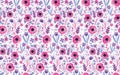 Pretty watercolored ditsy floral pattern