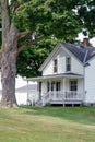 Pretty white farm house in USA