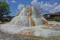 Pretty white mineral spring deposit in Pagosa Springs Royalty Free Stock Photo