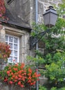 Pretty window Rochefort-en-Terre, France.