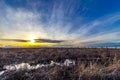 Pretty Winter sunset Royalty Free Stock Photo