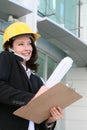 Pretty Woman Architect Royalty Free Stock Photo