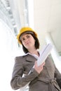 Pretty Woman Architect Royalty Free Stock Photo