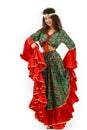 Pretty woman with a gypsy dress Royalty Free Stock Photo