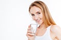 Pretty woman drinking water Royalty Free Stock Photo