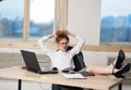 pretty woman secretary in suit office professional Royalty Free Stock Photo