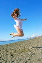 Woman on beach Royalty Free Stock Photo