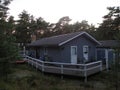 a pretty wooden holiday home on Bornholm