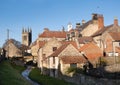 Pretty yorkshire village of Helmsley in the North Yorks Moors, the Rye dale village has quaint cottages and excellent sausage roll Royalty Free Stock Photo