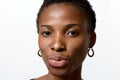 Pretty young African woman pouting her lips Royalty Free Stock Photo