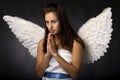 Pretty young angel Royalty Free Stock Photo