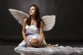 Pretty young angel Royalty Free Stock Photo