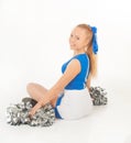 Pretty young cheerleader Royalty Free Stock Photo