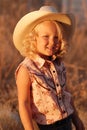 Pretty young cowgirl. Royalty Free Stock Photo