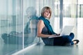 Pretty young female student on college/university campus Royalty Free Stock Photo