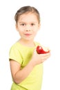 Young Girl Eating Apple Royalty Free Stock Photo