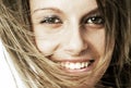 Pretty young girl face smiling Royalty Free Stock Photo