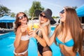 Pretty young girls are resting on vacation Royalty Free Stock Photo